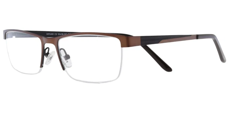 Ramă de ochelari MP 5481 c2 Prime, metalică, negru și maro