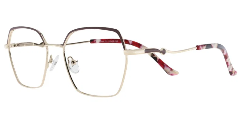 Rame de ochelari pentru femei CYM 5909 c2 Moonlight, bordo și auriu