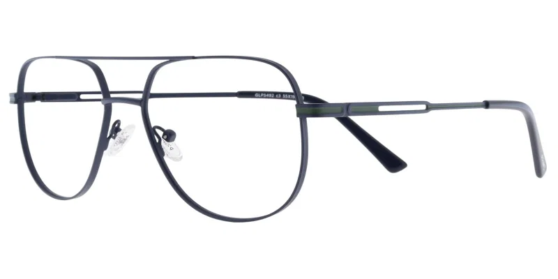 Ramă de ochelari GLP 5492 c3 Prime pentru bărbați, verde și bleumarin
