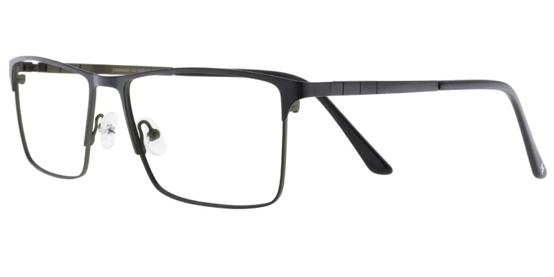 Ramă de ochelari pentru bărbați RM 5902 c2 Moonlight, metalică, negru și verde