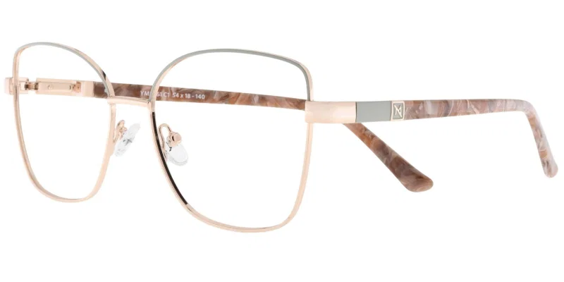 Ramă de ochelari metalică YM 5261 c1 Moonlight, auriu și gri