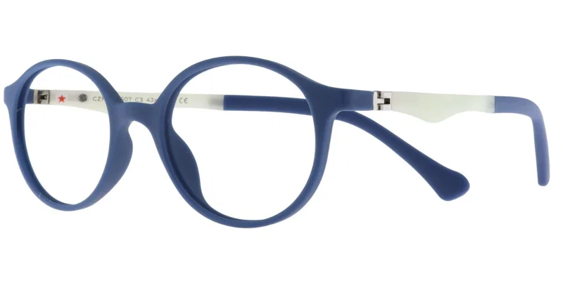Rama de ochelari pentru copii CZF XS 6607 c3 Success, bleumarin și alb, vedere frontală