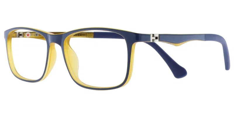 Ramă de ochelari pentru copii DEF XS 6608 c3 Success, bleumarin și portocaliu