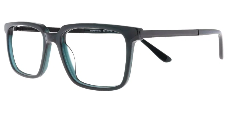 Ramă de ochelari TWP 5485 c2 Prime negru și verde, vedere frontală