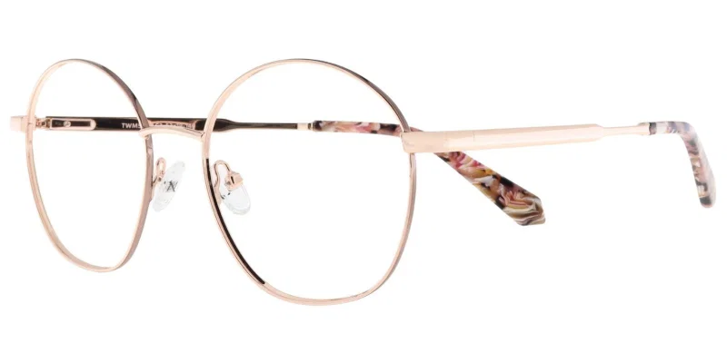 Ramă de ochelari TWM 5277 c3 Moonlight, metalică, în nuanțe maro, auriu și violet