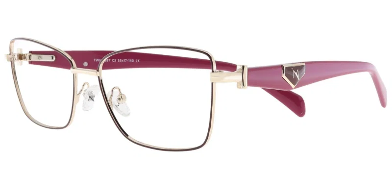 Ramă de ochelari TWM 5287 c3 Moonlight, metalică, gold și violet