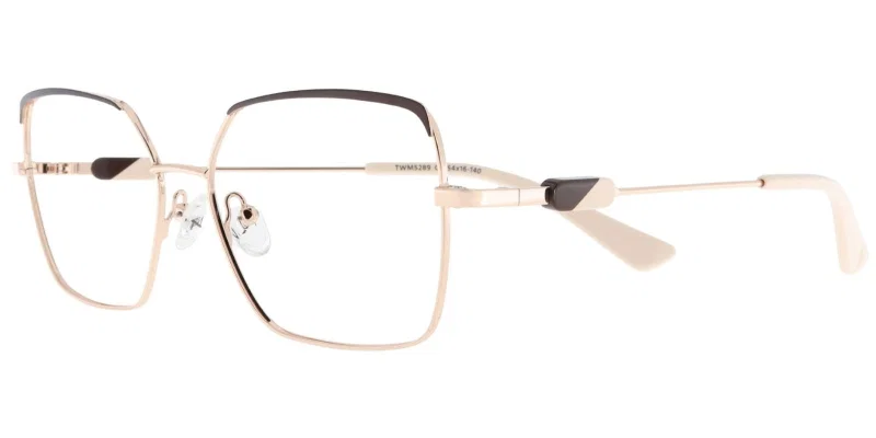 Rame de ochelari TWM 5289 c2 Moonlight, metalice, în nuanțe bej, maro și auriu