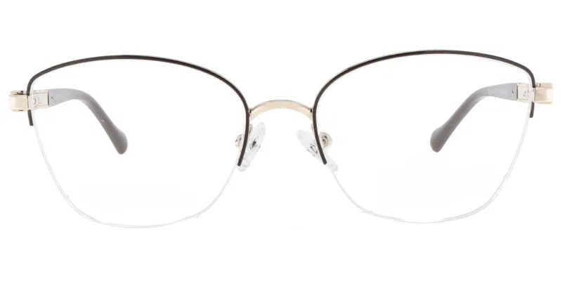 Detaliu rame TWM 5283 c1 Moonlight cu design half-rim și structură metalică