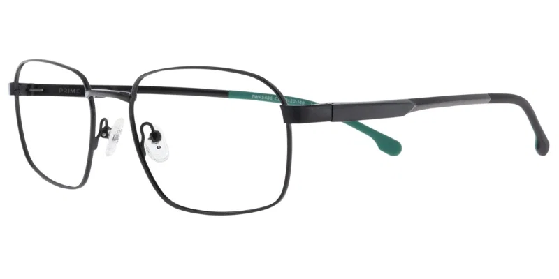 Ramă de ochelari TWP 5486 c2 Prime, model metalic full rim, negru și verde