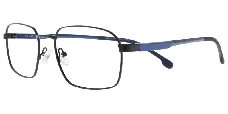 Ramă de ochelari TWP 5486 c3 Prime pentru bărbați, metal, negru și bleumarin