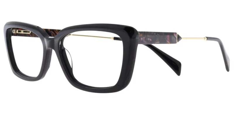 Ramă de ochelari pentru femei TWM 5281 c1 Moonlight, negru maro și auriu