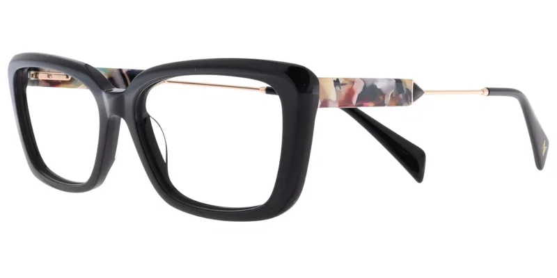 Ramă de ochelari TWM 5281 c3 Moonlight, negru auriu și violet