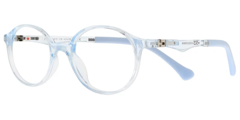 Rame de ochelari pentru copii CZ XS 6613 c8 Success, albastre și transparente