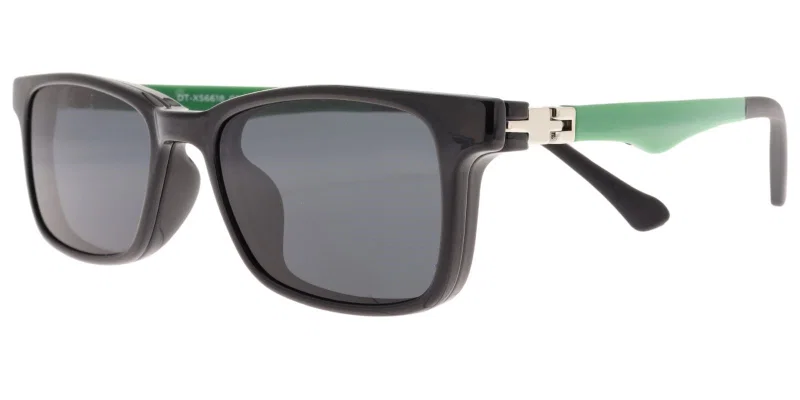 Ramă clip-on pentru copii DT XS 6618 c2 Success, negru și verde