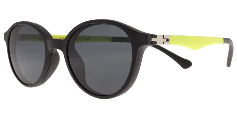 Ramă EN XS 6620 c3 Success pentru copii, clip-on, neagră și galbenă