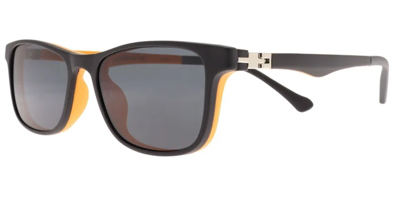 Rame clip-on CL XS 6622 c2 Success pentru copii, negru și portocaliu