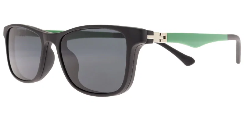 Rame clip-on pentru copii CL XS 6622 c3 Success, negru și verde