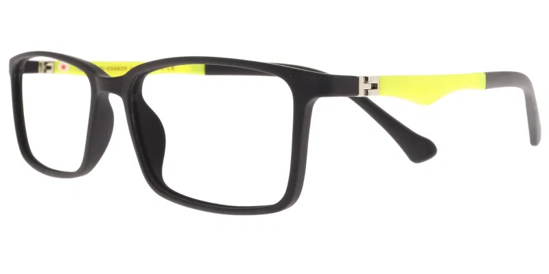 Rame ochelari copii DD XS 6629 c4 Success, negru și galben, vedere frontală