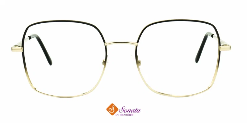 Ramă de ochelari Sonata negru-auriu, lățime lentilă 52 mm