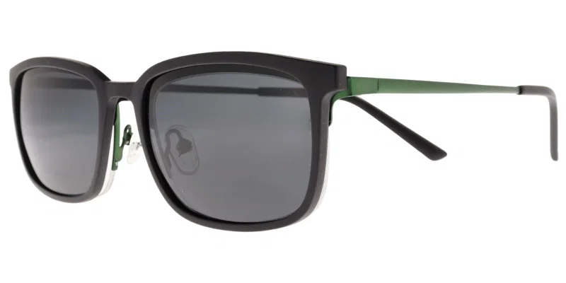 Ramă YBM 5296 c3 Moonlight metalică clip-on, negru și verde