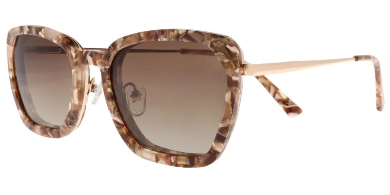 Ramă de ochelari clip-on GLM 5906 c3 Moonlight bej și auriu