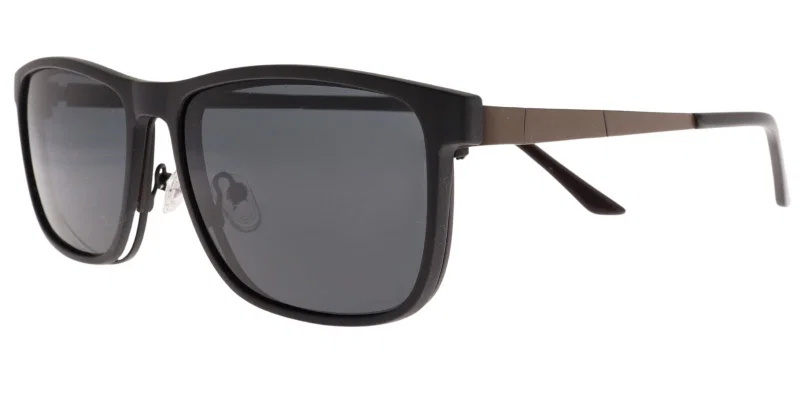 Ramă metalică clip-on YBM 5292 c1 Moonlight, negru și maro, vedere frontală