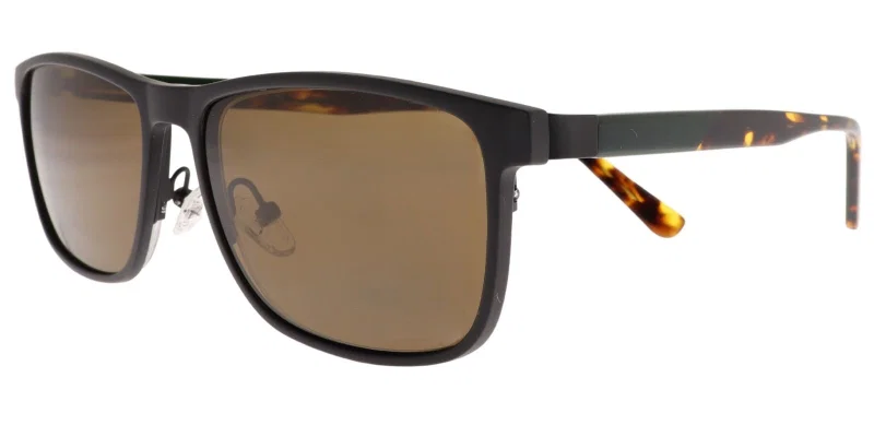 Ramă metalică clip-on YBM 5293 c3 Moonlight, negru și verde, vedere frontală