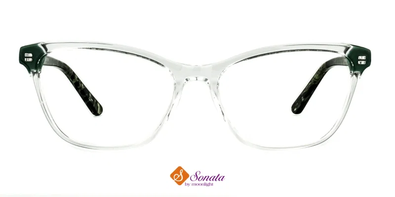 Rame de ochelari verzi și albe, model GLST 2639 c1 Sonata