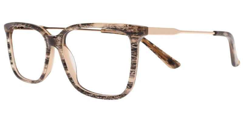 Rama de ochelari XM 2568 c3 Moonlight pentru femei, maro, auriu și transparent