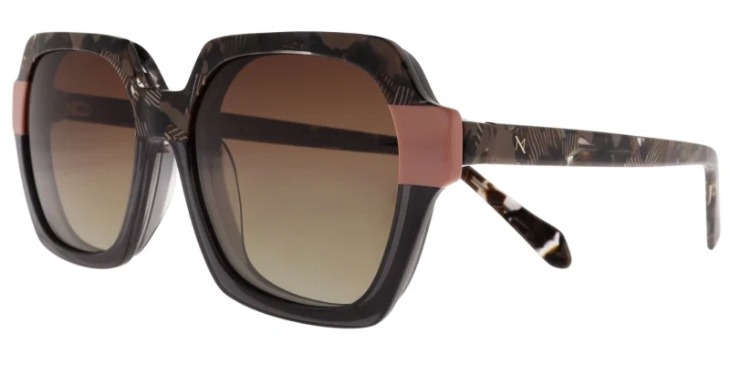 Ramă clip-on GLM 6023 c2 Moonlight pentru femei, negru gri și roz