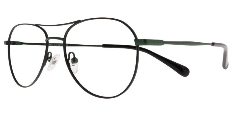 Rame de vedere pentru copii YS 5880 c3 Success, negre cu verde