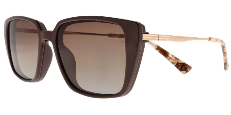 Rame metalice clip-on GLST 6034 c2 Sonata în nuanțe beige, maro și auriu