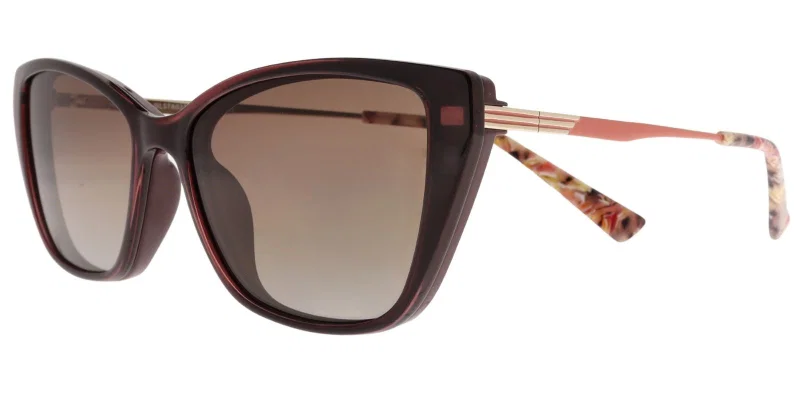 Ramă de ochelari GLST 6035 c2 Sonata, model metalic clip on pentru femei