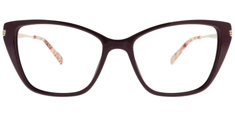 Ochelari GLST 6035 c3 Sonata clip on, în nuanțe beige, gold și violet