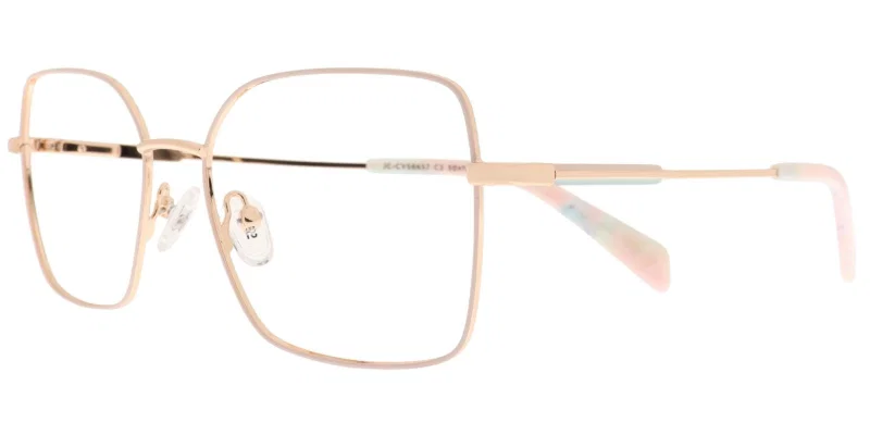 Rame de ochelari pentru copii JC XS 6657 c2 Success în culori beige, auriu și verde