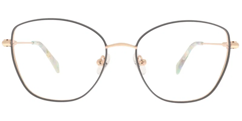 Ochelari Moonlight JSM 6049 c3 cu ramă integrală metalică și combinație de culori auriu, gri și violet