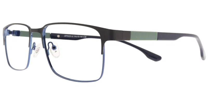 Ramă de ochelari YP 6223 c2 Prime metalică, neagră, vedere frontală