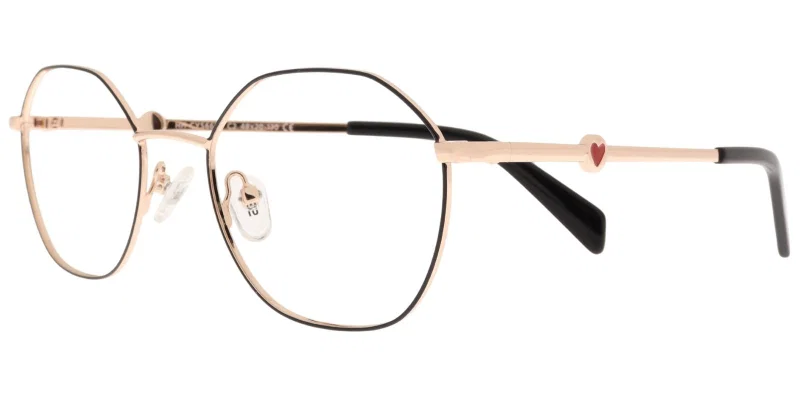Rame de ochelari copii HH CYS 6659 c2 Success, negru auriu și roșu