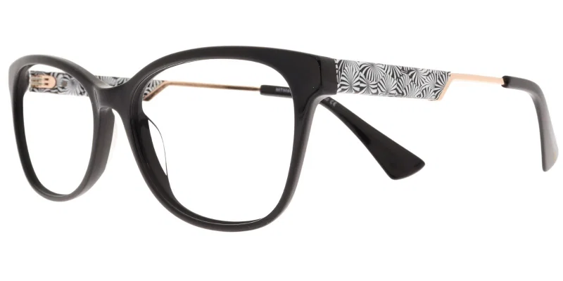 Ramă de ochelari MTM 6029 c2 Moonlight alb negru auriu, vedere frontală