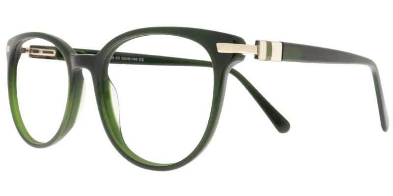 Ramă de ochelari MTM 6030 c3 Moonlight alb auriu verde, vedere frontală