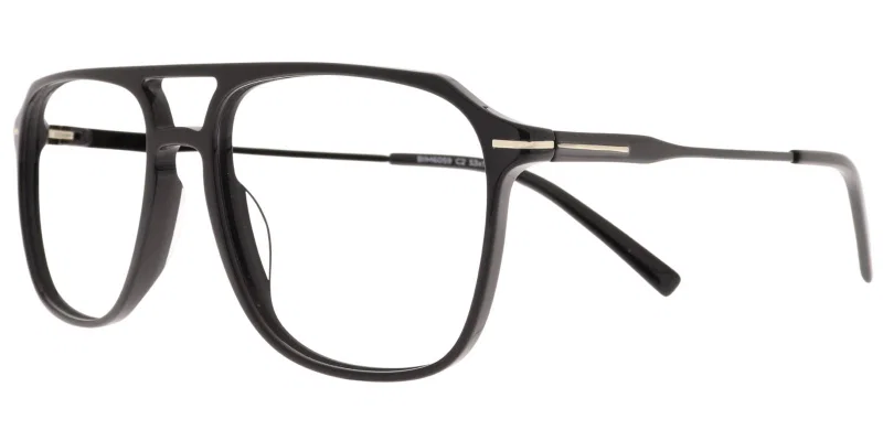 Rame de ochelari pentru bărbați BIM 6059 c2 Moonlight, negre și aurii