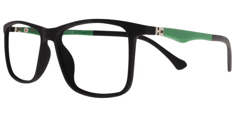 Rame de ochelari copii GP XS 6693 c4 Success, negru și verde, vedere frontală