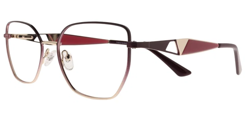 Rame TWST 6395 c3 Sonata metalice, negru bordo și auriu
