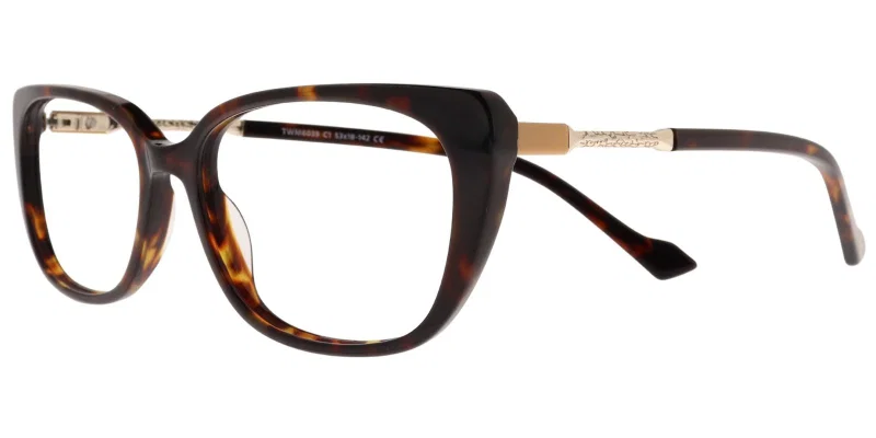 Ramă de ochelari TWM 6039 c1 Moonlight în culori maro și auriu