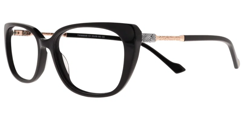 Rame de ochelari TWM 6039 c3 Moonlight în alb, negru și auriu