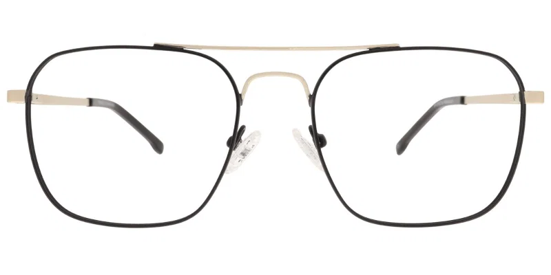 TWP 6233 c3 Prime – ramă full rim metalică pentru bărbați, negru și auriu