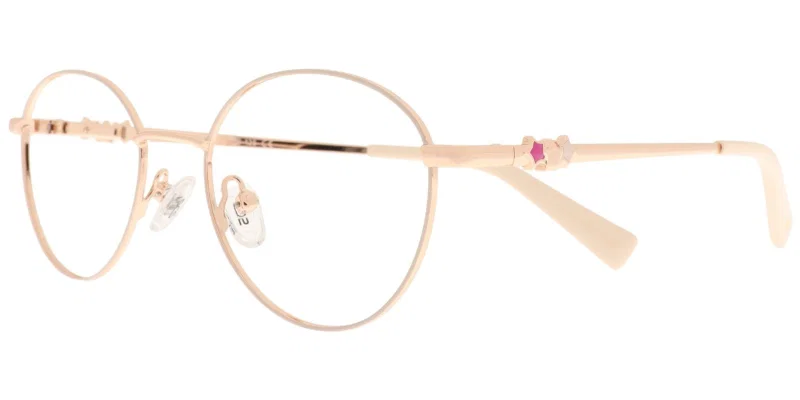 Ramă de ochelari pentru copii HR CYS 6624 c2 Success beige și gold, vedere frontală