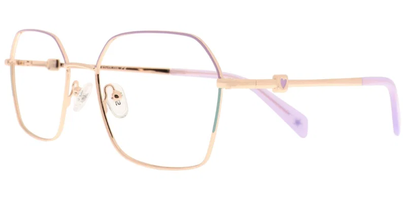 Ramă de ochelari pentru copii HT CYS 6626 c3 Success, auriu-violet, vedere frontală