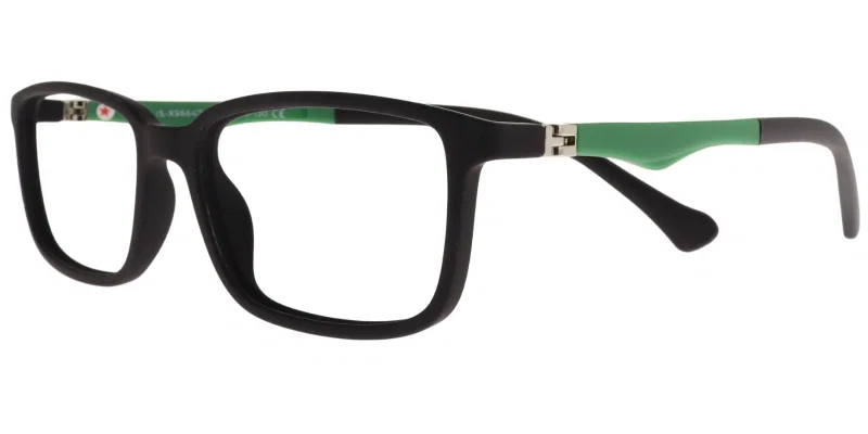 Rame de ochelari pentru copii IS XS 6647 c6 Success, negru și verde