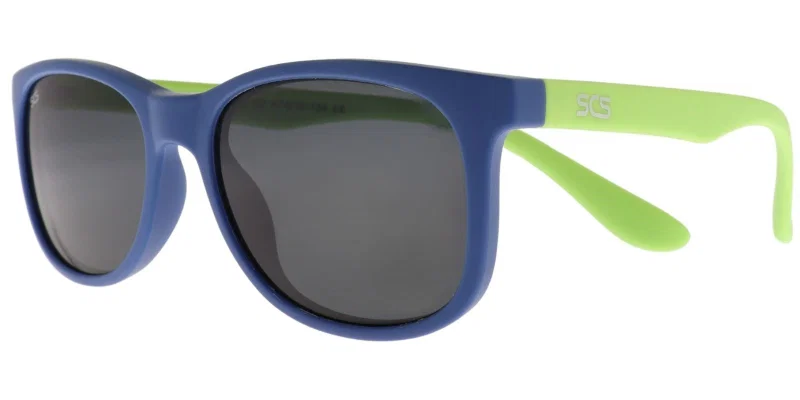 Ochelari de soare pentru copii OKS 6653 C2 Success, ramă albastră și verde, vedere frontală